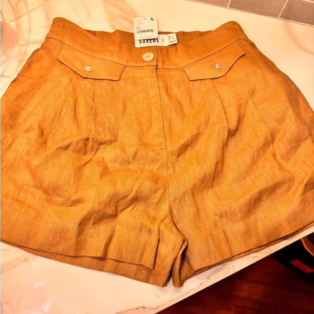 Sovereign Code Tan Cargo Shorts Relaxed Fit